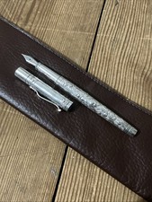 Sterling Silver Yard-O_Led Viceroy Standard Victorian Fountain Pen 18ct Nib 2962