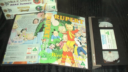 Rupert bear the birthday vhs - bear,