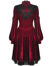 Dark In Love Gothic Dress Red