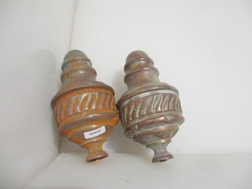 Victorian brass curtain pole - victorian,