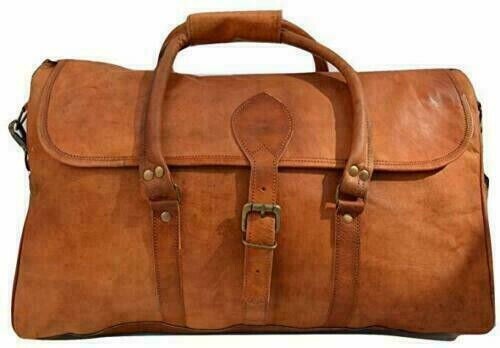 Leather overnight bag travel - overnight,