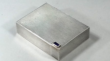 ART DECO SILVER CIGARETTE CASE LIPSTICK COMBINATION 925 121G