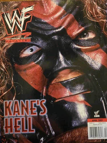 Wwf magazine april 2001 kane - wwf,