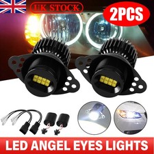2x LED Angel Eyes Halo Ring Light Bulb For BMW 3 Series E90 E91 LCI 40W No Error