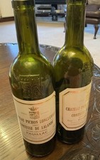 2 1997 Empty Wine Bottles