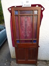 hardwood front door nine panel