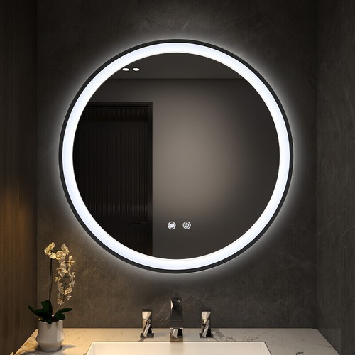 80cm metal bathroom mirror - bathroom,