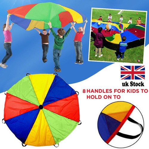 Kids play rainbow - rainbow, parachute