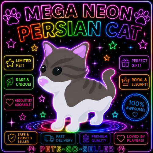 Mega neon persian cat very - mega, (very