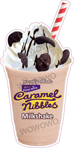 Ice cream van sticker caramel - ice,