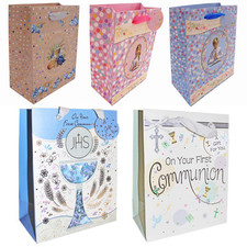 Holy Communion Gift Bag 23cm x 18cm  Religious - Choose Design