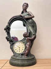 Elegant Art Nouveu Style 1980’s Juliana clock/mirror figure
