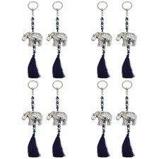 8 pcs  Elephant Keychains Car
