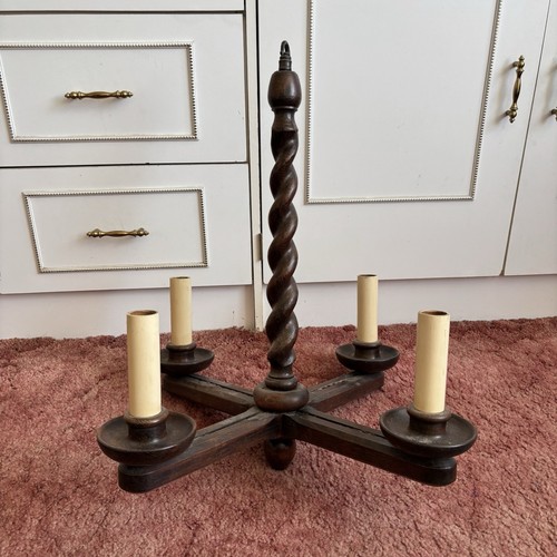 Vintage wooden barley twist - wooden,