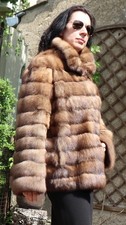 Sable Fur Coat Jacket Luxury