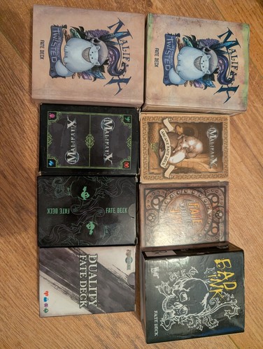 Malifaux fate decks - decks, job