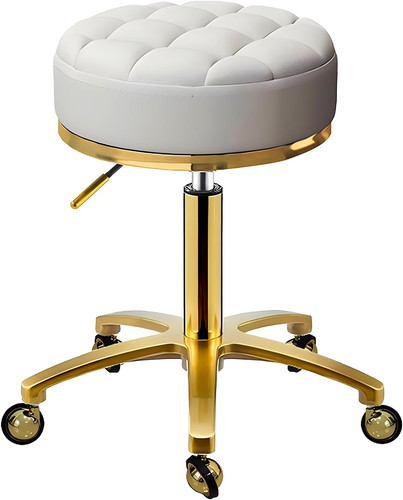 Gold rolling stool - stool,
