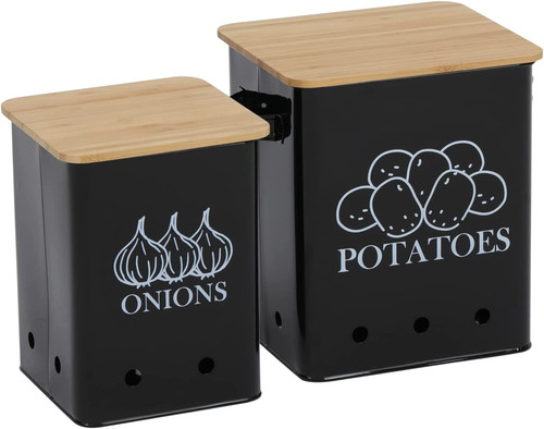 Potato onion storage bin - potato,