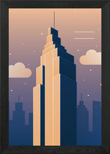 Music festival poster Framed