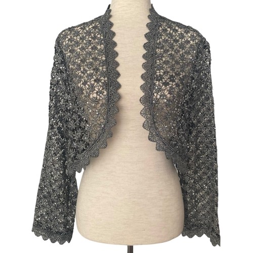 Cachet gray metallic - gray, crochet