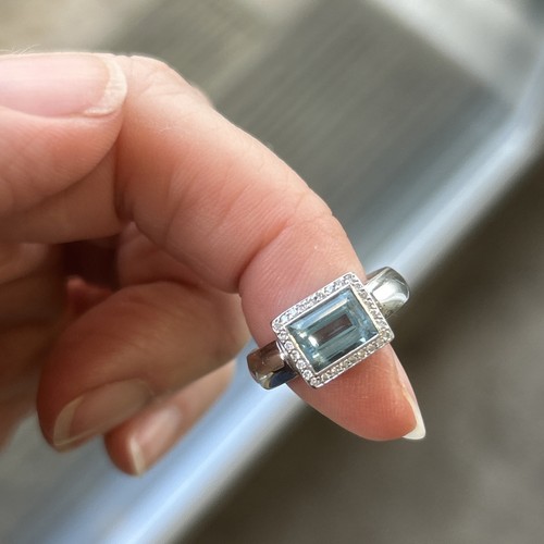 Aquamarine white gold richard - aquamarine,