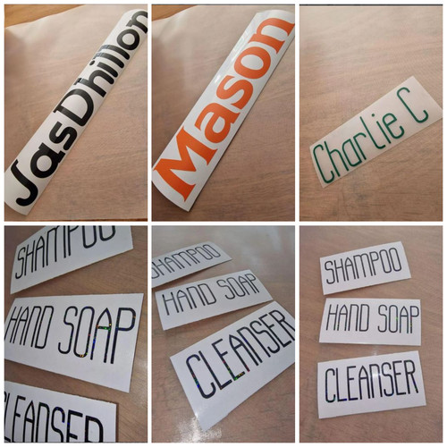 Personalised vinyl lettering - personalised,