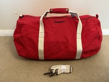 Vintage Mitchell & Ness Red Duffle Bag Sports Athletic Gym Holdall Bag