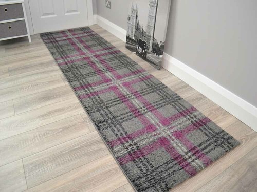 Tartan area rug - tartan, lounge