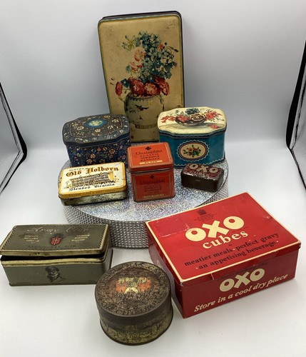 Collection vintage tins - tins, job
