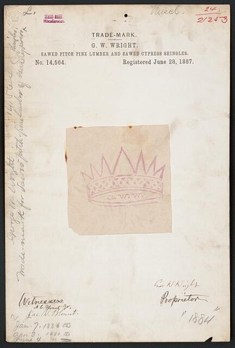 Wright 1887 trademark - w,