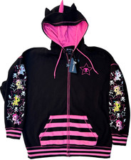 Tokidoki Unicorno Girls Oversized Hoodie 3-D Ears Size Medium NEW