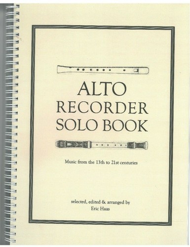 Alto recorder solo - recorder, book,