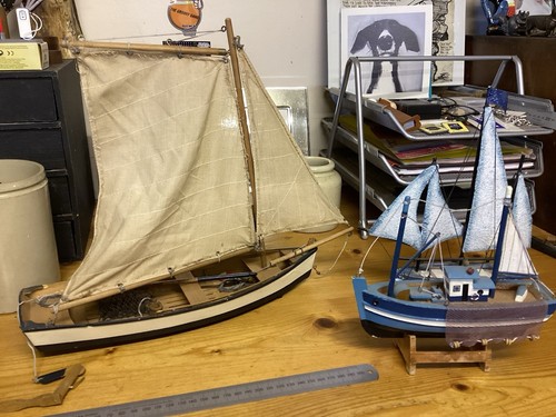 Vintage model boats fishing - 3,