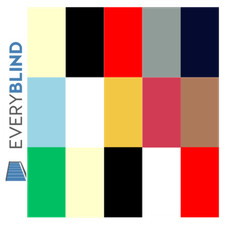 89mm Wipeable Blackout Plain PVC Replacement Vertical Blind Slats (3.5inch)