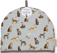 Curious Cats Design 100% Cotton Insulated Tea Cosy by Cooksmart. 35cm x 27cm