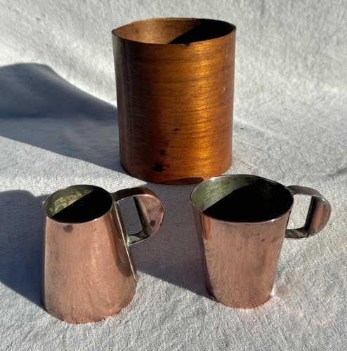Antique victorian copper cup - victorian,