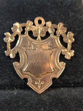 Dublin 9k gold 5.5g 1929 hallmarked old football club medal Ireland Irish Eire