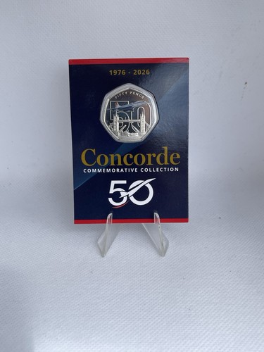 Concorde 50p coin - concorde,