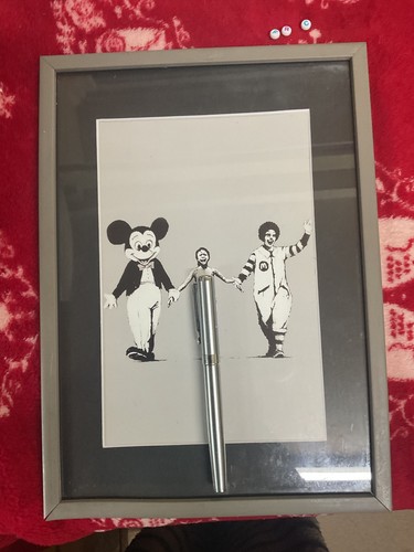 Rare framed art print - print,