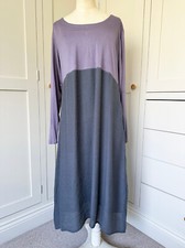 THE BAMBOO WARDROBE BAMBOO IVY DRESS SLATE GREY S/M