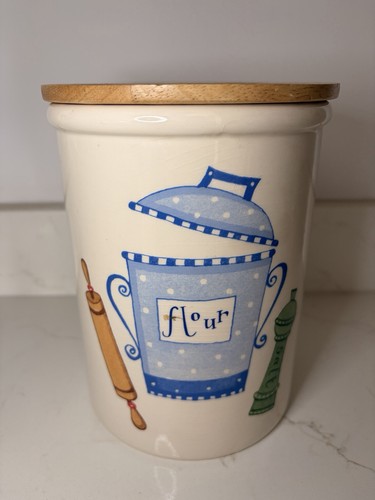 Cloverleaf pottery large flour - pottery,