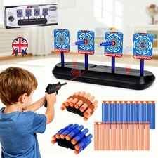 Electric Digital Moving Target for Nerf Guns, 4 Targets Electronic Scoring Gift