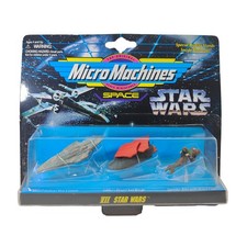 Star Wars Micro Machines Space Collection VII Star Cruiser Sail Barge Speeder...