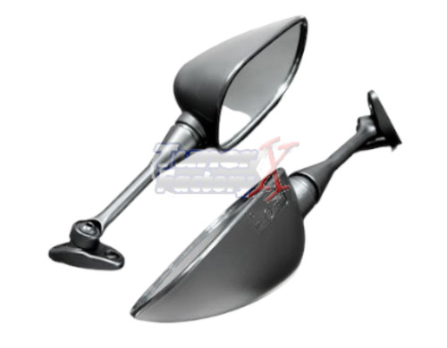 Black rear view mirrors - view,
