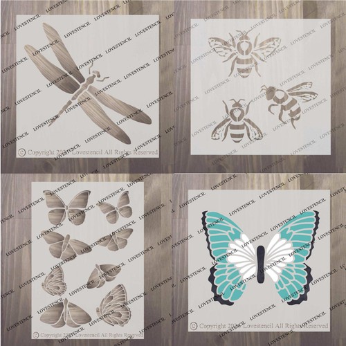 Butterfly dragonfly bee - butterfly,