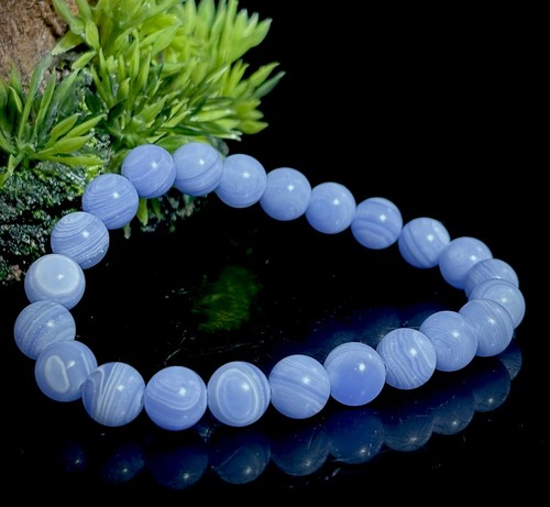 Blue lace agate crystal - blue,