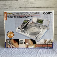 NEW COBY CD RA195 TELEPHONE/CD PLAYER/ALARM CLOCK RADIO Vintage Phone 