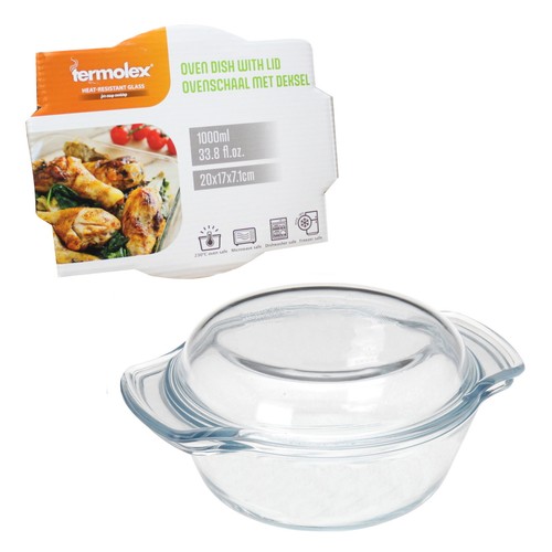 Glass round casserole - casserole, dish