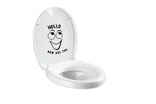 Toilet seat decals funny vinyl - decals,