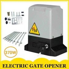 Electric Sliding Gate Opener 370W Automatic Motor Driveway Security Kit w/8 Rack